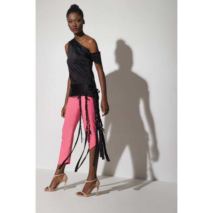 Le Zou Leather Détail Blouse