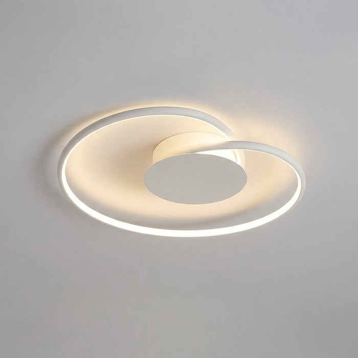 Lampa sufitowa LED o metalowej konstrukcji w minimalistycznym designie, 60 cm, emitująca ciepłe światło 0