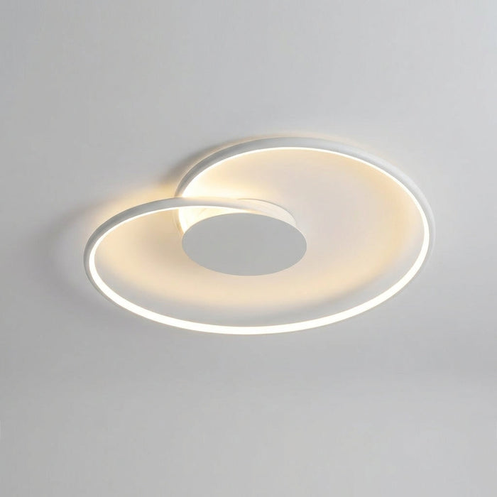 Lampa sufitowa LED o metalowej konstrukcji w minimalistycznym designie, 60 cm, emitująca ciepłe światło 2