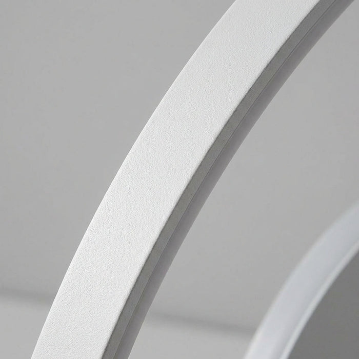Lampa sufitowa LED o metalowej konstrukcji w minimalistycznym designie, 60 cm, emitująca ciepłe światło 3