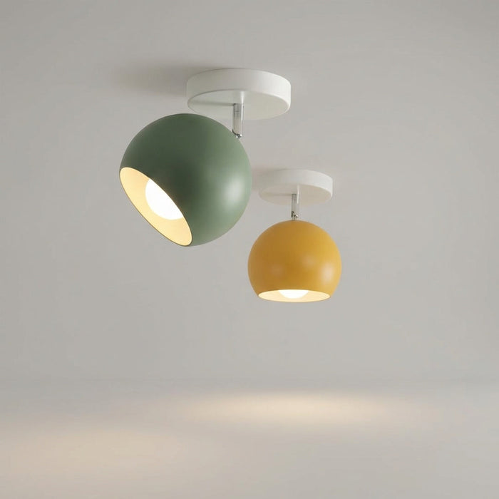 Nowoczesna lampa sufitowa LED o okrągłej sylwetce i kompaktowym profilu, idealna do n 2