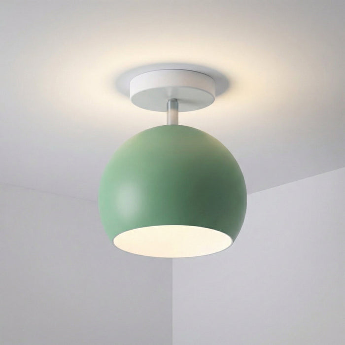 Nowoczesna lampa sufitowa LED o okrągłej sylwetce i kompaktowym profilu, idealna do n 5