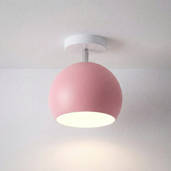 Nowoczesna lampa sufitowa LED o okrągłej sylwetce i kompaktowym profilu, idealna do n 6