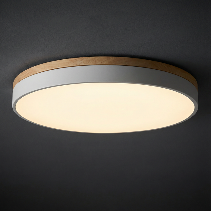 Lampa sufitowa LED z bezstopniowym ściemnianiem i pilotem – nowoczesna, okrągła lampa sufitowa do salonów 1