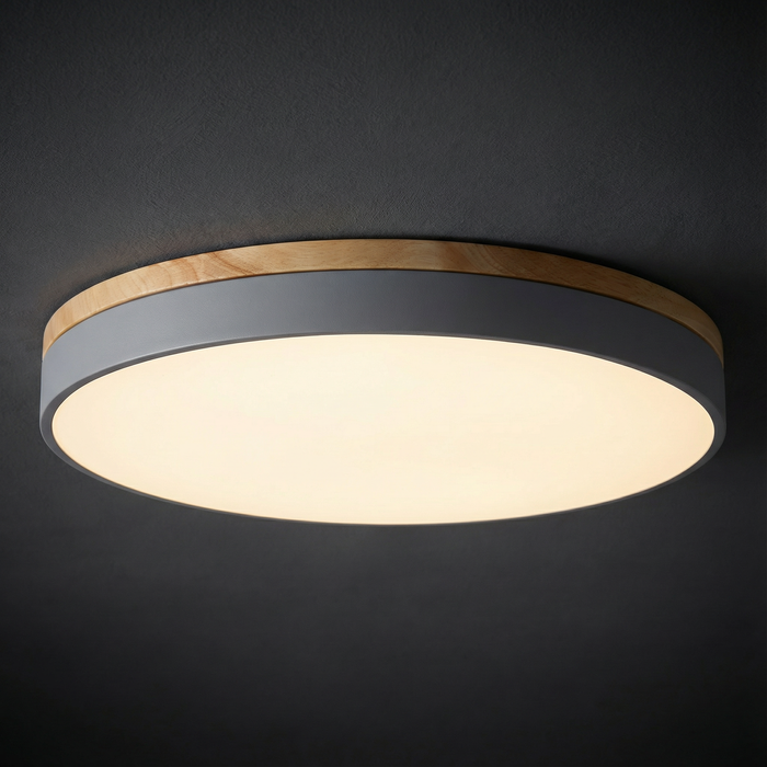 Lampa sufitowa LED z bezstopniowym ściemnianiem i pilotem – nowoczesna, okrągła lampa sufitowa do salonów 2