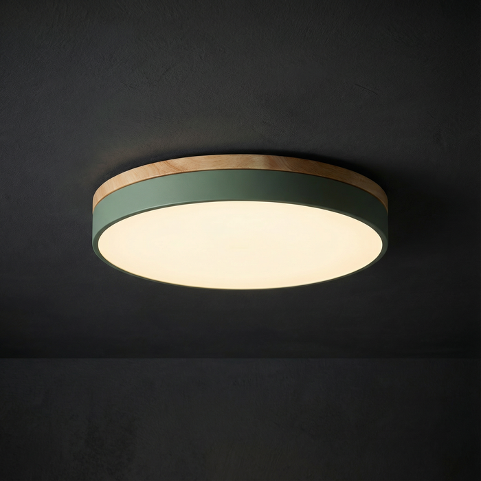 Lampa sufitowa LED z bezstopniowym ściemnianiem i pilotem – nowoczesna, okrągła lampa sufitowa do salonów 4