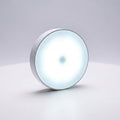 Lampa LED z czujnikiem ruchu i regulacją jasności, bezprzewodowa, okrągła, biała 0