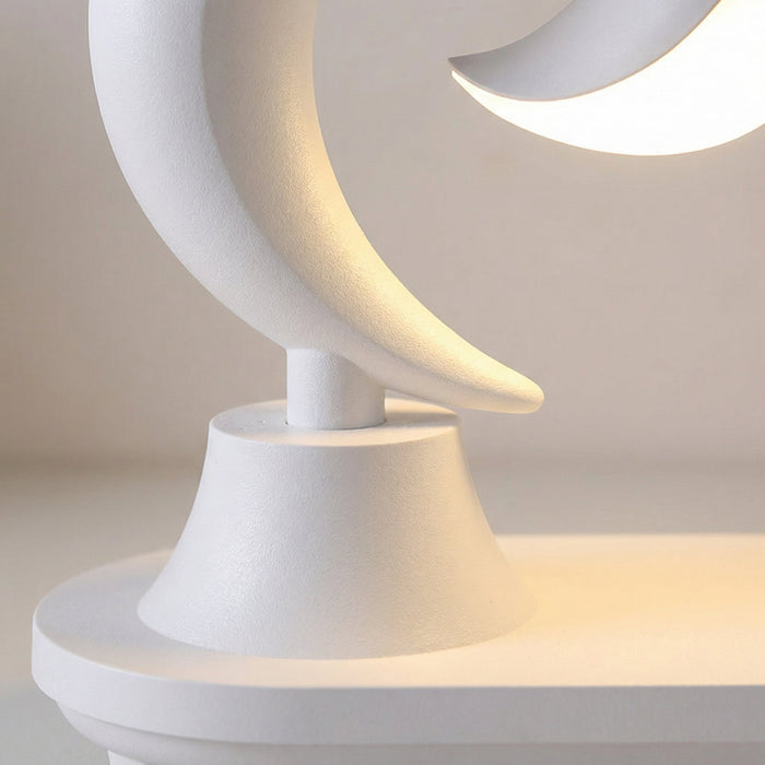 Kompaktowa lampka nocna LED z Bluetooth i ładowaniem bezprzewodowym, idealna do sypialni, emit 3