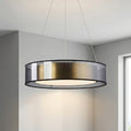 Lampa wisząca LED w różowym złocie z regulacją wysokości, idealna do nowoczesnych salonów i jadalni 0