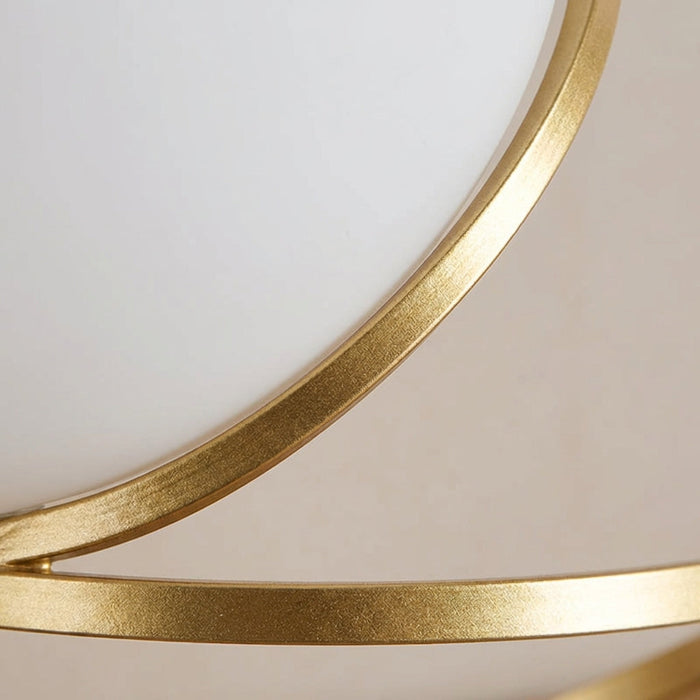 Lampa stołowa LED z rzeźbioną spiralą i metalową podstawą, nowoczesny design idealny do salonu 3