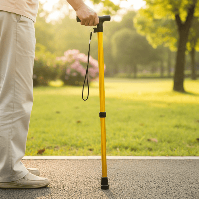 Lekka Regulowana Laska dla Seniorów z Ergonomicznym Uchwytem – Aluminium, 83 cm, Antypoślizgowy Design 0