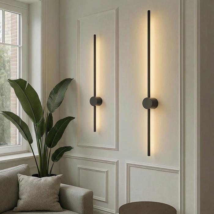 Liniowa lampa ścienna z oświetleniem LED – nowoczesna lampa kinkietowa z żelaza i akrylu, od 60 cm do 120 cm 0