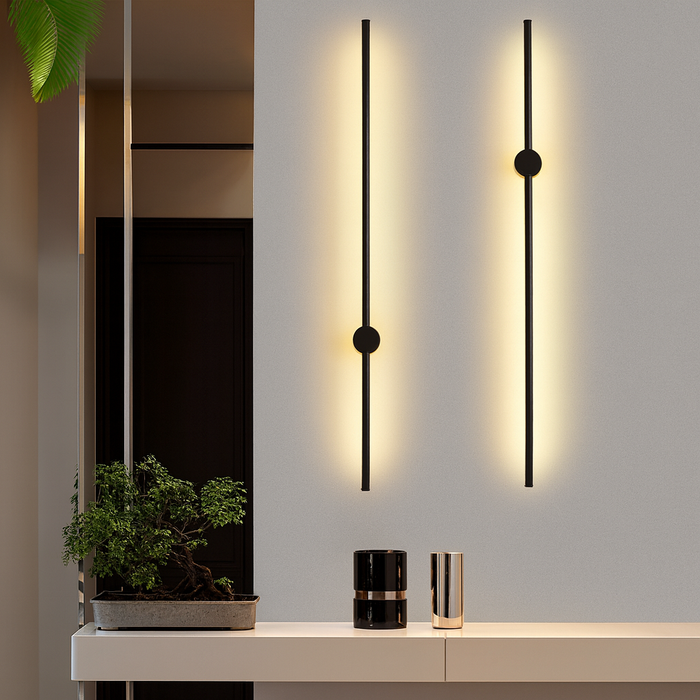 Liniowa lampa ścienna z oświetleniem LED – nowoczesna lampa kinkietowa z żelaza i akrylu, od 60 cm do 120 cm 1