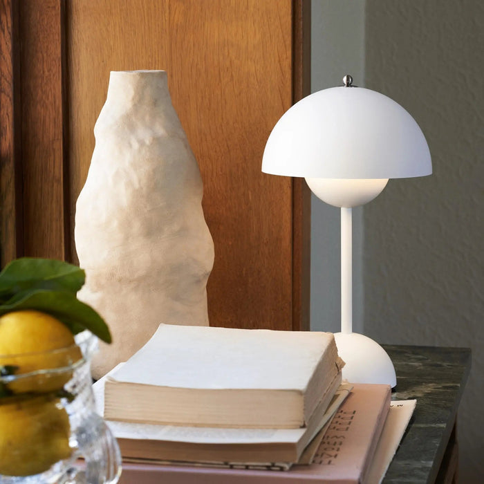 Lampa Stołowa Bezprzewodowa Losno Mushroom z Akumulatorem LED – Nowoczesna Lampka Nocna na Baterie do Salonów 5