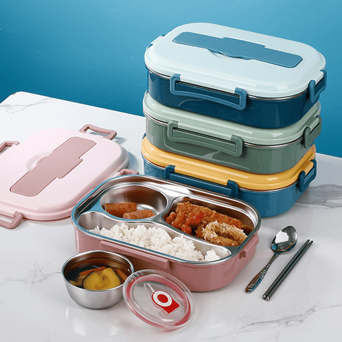 ThermoBox - Lunchbox z miską na zupę i 4 przegrodami 1