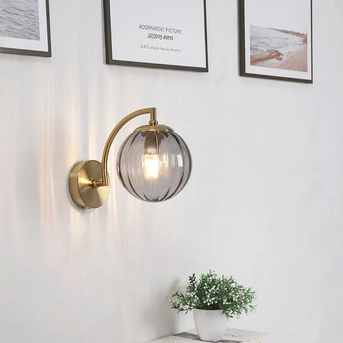 Luksusowy Kinkiet Ścienny LED ze Szklanym Kandelabrem – Elegancki Design do Sypialni i Salonu 30x14cm 1