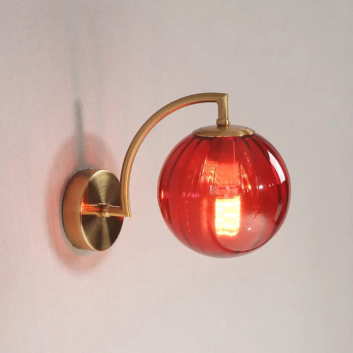 Luksusowy Kinkiet Ścienny LED ze Szklanym Kandelabrem – Elegancki Design do Sypialni i Salonu 30x14cm 4