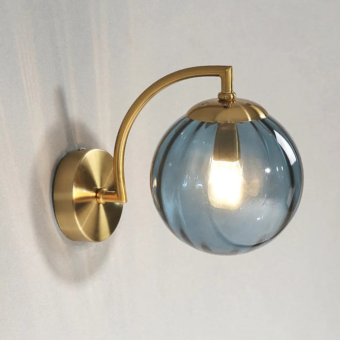 Luksusowy Kinkiet Ścienny LED ze Szklanym Kandelabrem – Elegancki Design do Sypialni i Salonu 30x14cm 6