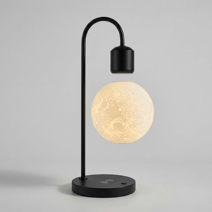 Lampa nocna z lewitacją magnetyczną i ładowaniem bezprzewodowym w nowoczesnym kształcie księży 1