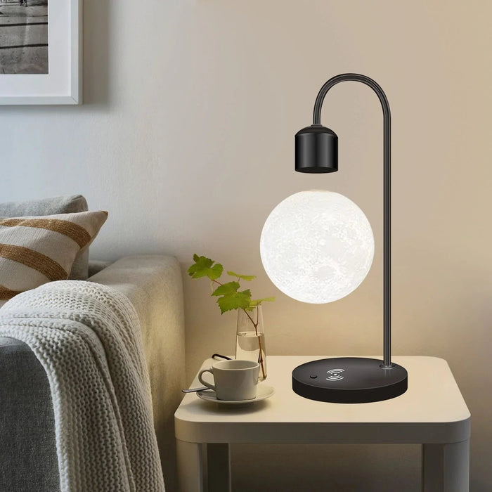 Lampa nocna z lewitacją magnetyczną i ładowaniem bezprzewodowym w nowoczesnym kształcie księży 3