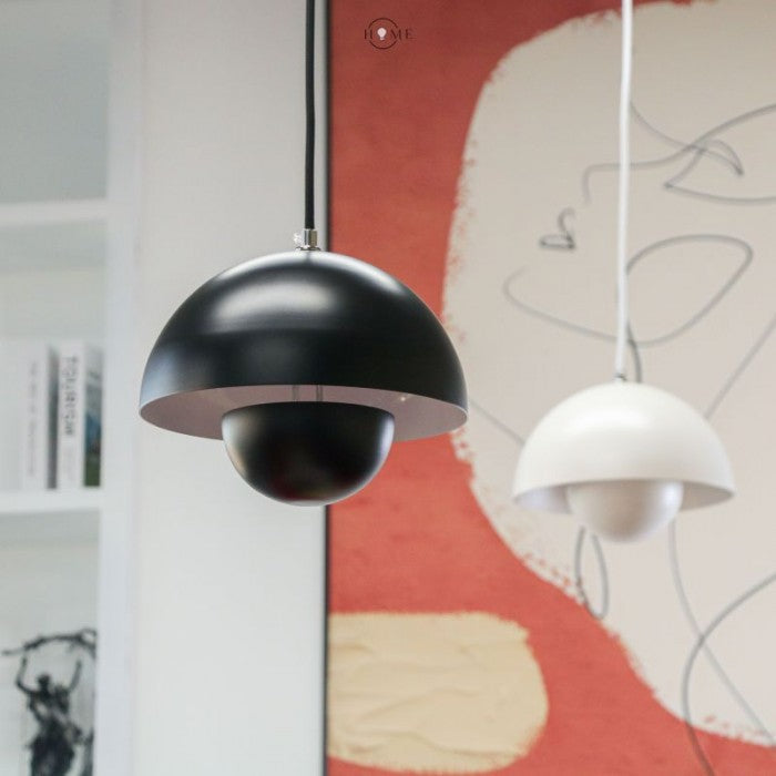 Lampa Wisząca Makrone Blume Bud – Designerska Lampa do Salonu, Oświetlenie Nad Stół, Metalowa, 23 cm, Różne Kolory 2
