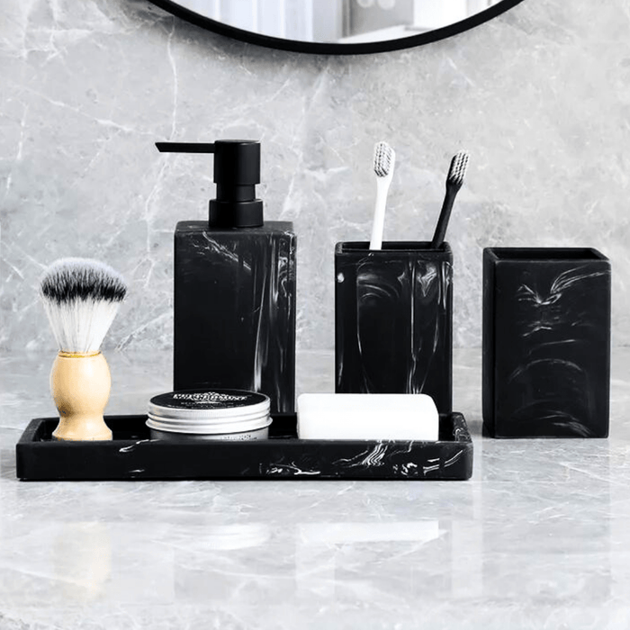 EleganceTouch | Kompletny zestaw do organizacji łazienki z marmuru 4