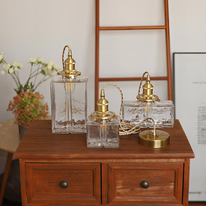 Lampa Wisząca Matifa z Szkła – Elegancka Lampa Vintage z Mosiężnym Wykończeniem 5