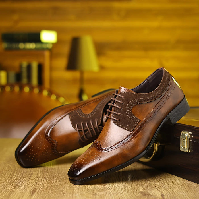 Męskie buty wizytowe o eleganckim, formalnym wzornictwie – czarna skóra, wygoda i trwałość 3