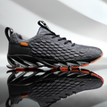 Męskie buty do biegania z amortyzacją i przewiewną siateczką – sznurowane buty sportowe 0