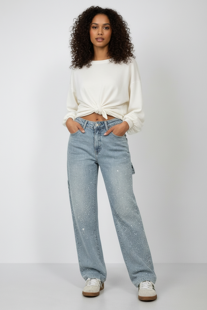 Męskie jeansy z prostymi nogawkami i efektem vintage denim – wygoda na każdą porę roku 0