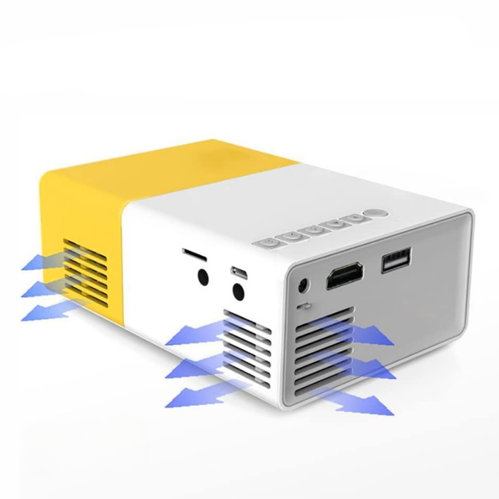 Mini projektor z łącznością HDMI do kina domowego – przenośny wyświetlacz o przekątnej 100 cali 2