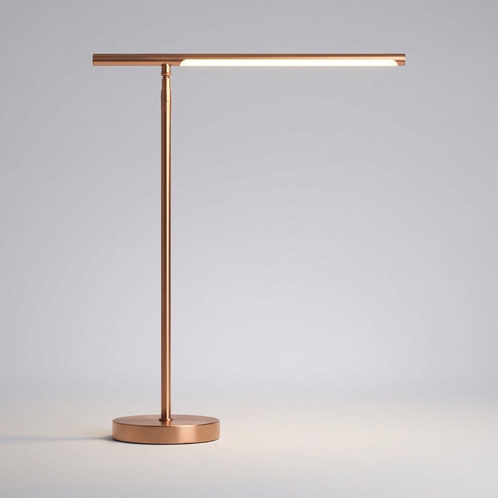Minimalistyczna regulowana lampka biurkowa LED z trójkolorowym światłem, idealna do nowoczesnego biura, 0