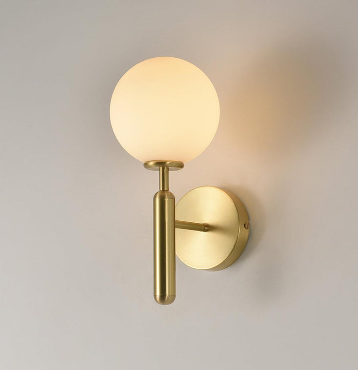 Minimalistyczna Lampa Ścienna z Mosiądzu i Szkła – Kinkiet Ścienny w Skandynawskim Stylu, Idealny do Wnętrz 6