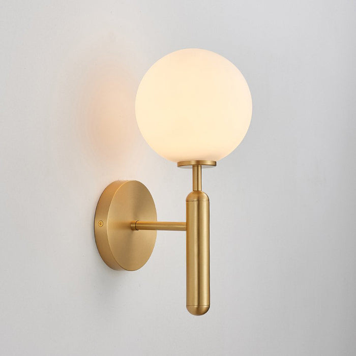 Minimalistyczna Lampa Ścienna z Mosiądzu i Szkła – Kinkiet Ścienny w Skandynawskim Stylu, Idealny do Wnętrz 7