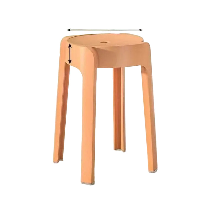Minimalistyczne Stołki do Jadalni z Sztaplowaniem, Trwały Materiał PP, Kompaktowy Rozmiar 30x47 cm 0