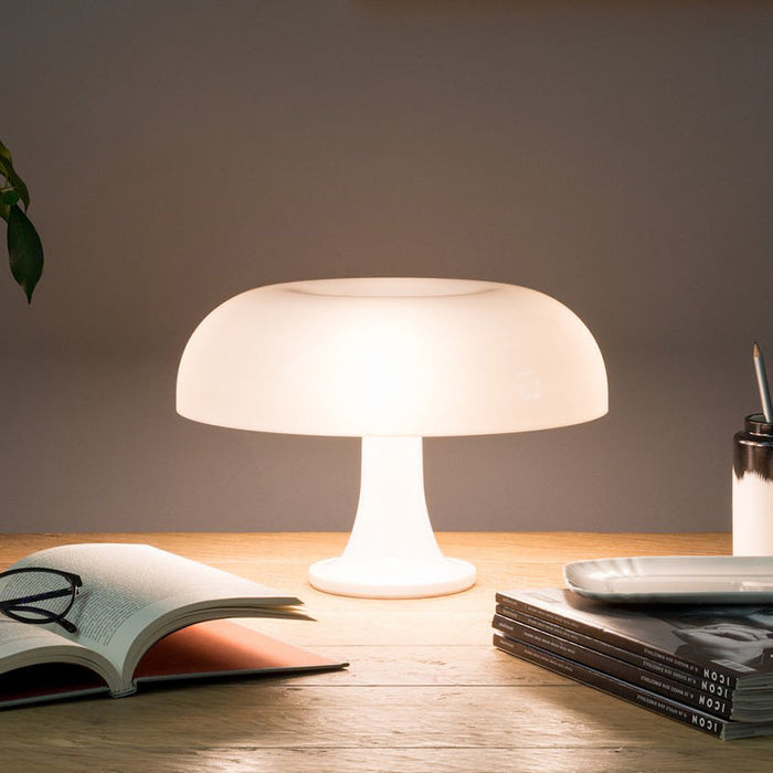 Minimalistyczna Lampa Stołowa Grzyb w Skandynawskim Stylu LED – 3 Kolory, Idealna do Salonu i Sypialni 1