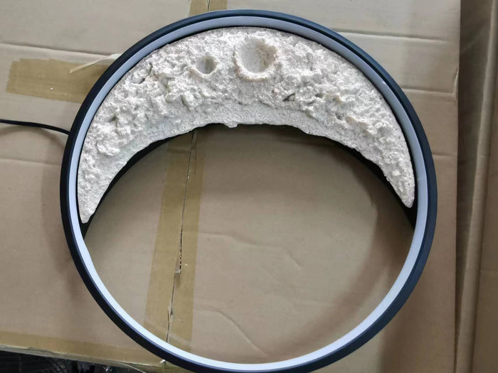Nowoczesny Kinkiet Ścienny 3D Księżyc z Oświetleniem LED 40 cm – Lampa na Ścianę do Salonu i Sypialni 7