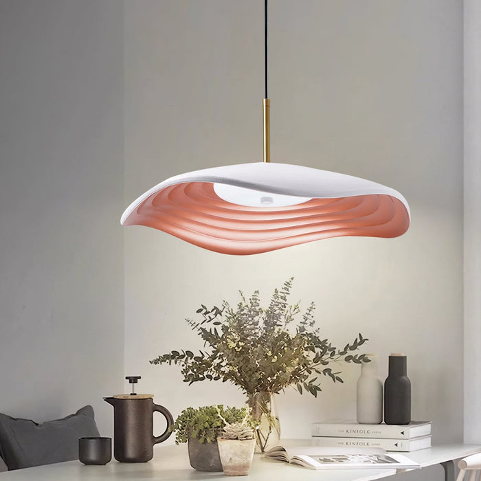 Nowoczesna Lampa Wisząca LED Arc – Eleganckie Oświetlenie do Salonów i Jadalni, Regulowana Wysokość, Żywica i Akryl 4