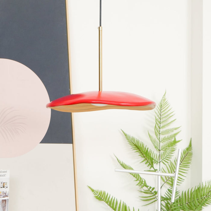 Nowoczesna Lampa Wisząca LED Arc – Eleganckie Oświetlenie do Salonów i Jadalni, Regulowana Wysokość, Żywica i Akryl 7