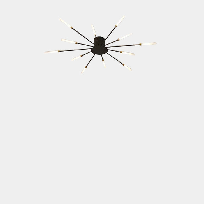 Black / 12 scattered light bulbs / Neutral white