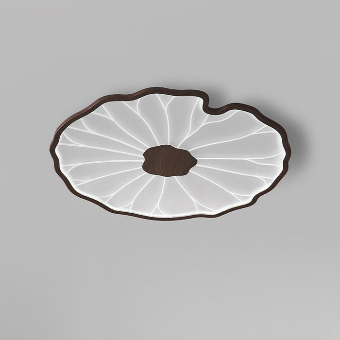 Dia 52cm x H 4cm / ⌀ 20.5″ x H 1.6″ / Walnut wood color (Akril) / Cool light