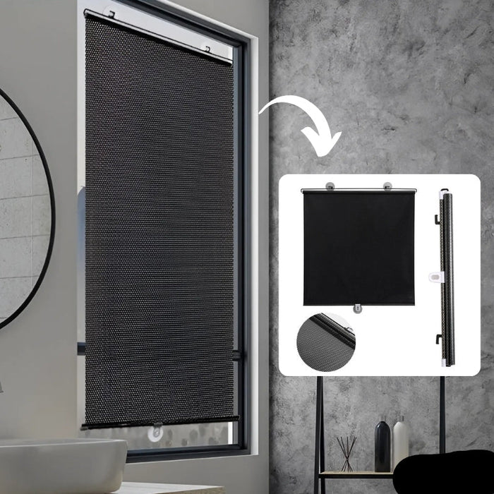 Nowoczesna Rolowana Markiza Czarna 40x60 cm i 40x125 cm – Ochrona przed Słońcem i Promieniami UV 2