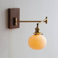 Nowoczesny Kinkiet Ścienny Ceramiczny z Drewnianym Blatem – Stylowa Lampa do Sypialni i Salonu, E26/E27 0