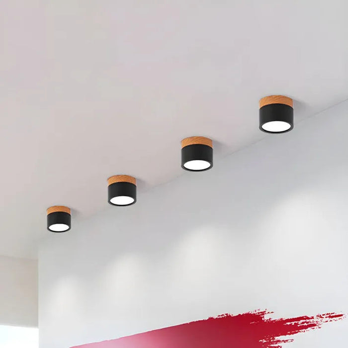 Nowoczesna Lampa Sufitowa LED Cylindryczna w Stylu Skandynawskim do Korytarza – Oświetlenie Sufitowe z Aluminium 7