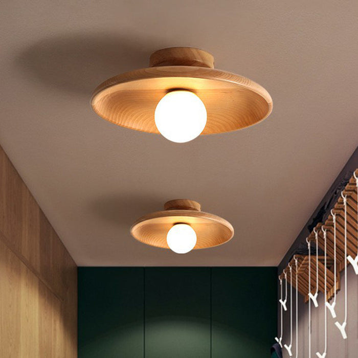 Nowoczesna Płaska Lampa Sufitowa LED w Kształcie Misy – Miękkie Światło do Salonu i Sypialni, Średnica 28 cm 3