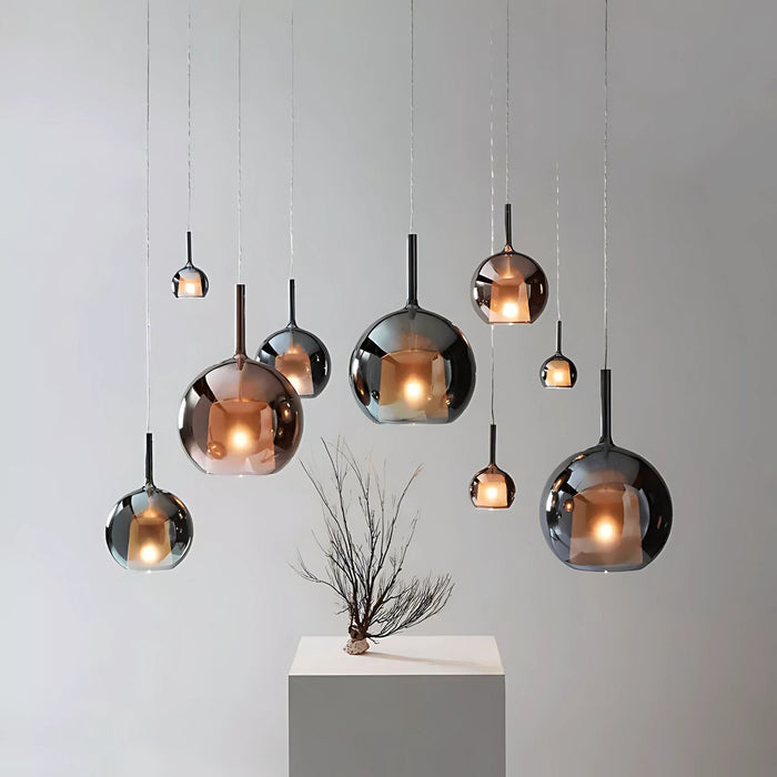 Nowoczesna Szklana Lampa Wisząca do Kuchni i Jadalni z Energooszczędną Diodą LED – Elegancki Design, Różne Rozmiary 2