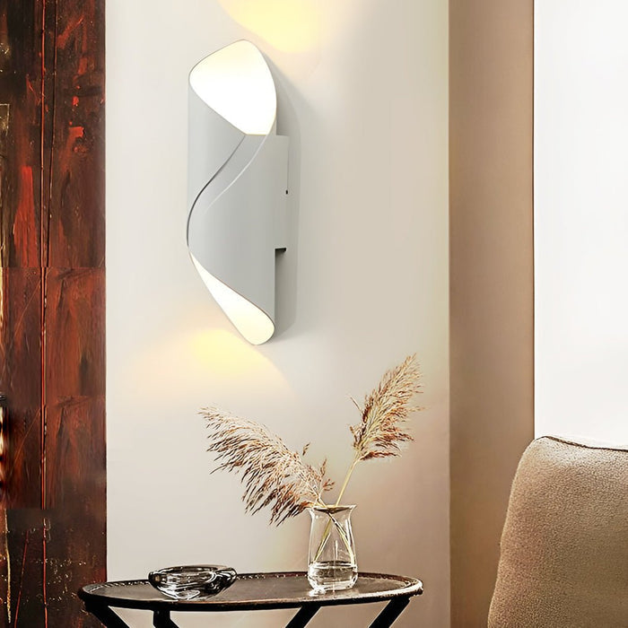 Nowoczesna Lampa Ścienna Zewnętrzna IP66, Minimalistyczny Kinkiet Ścienny LED 10W, Oświetlenie do Ogrodu i Balkonu 0