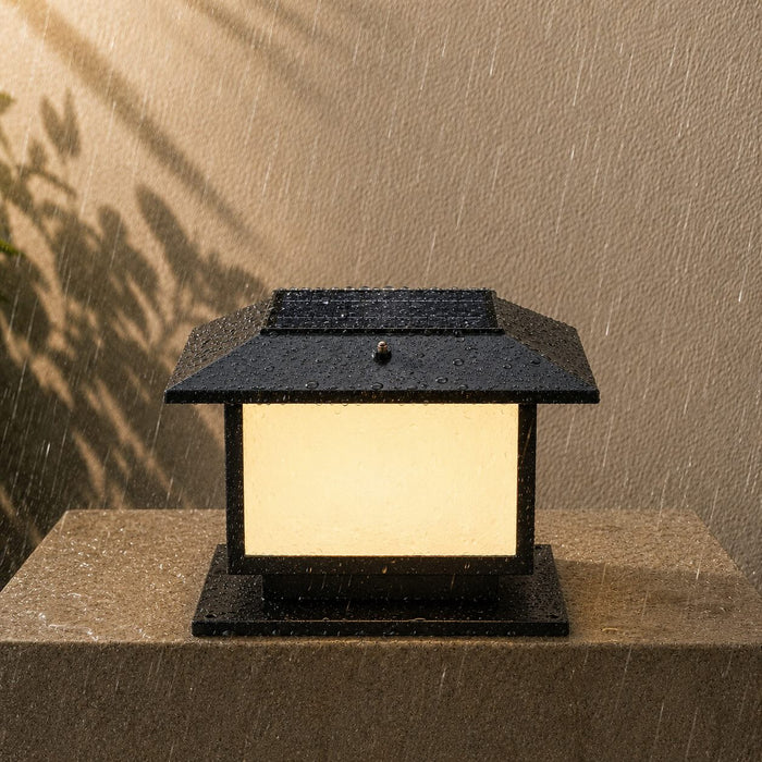 Nowoczesna lampa słupkowa LED z regulacją i opcją solarną, aluminiowa obudowa IP65, ideal 3