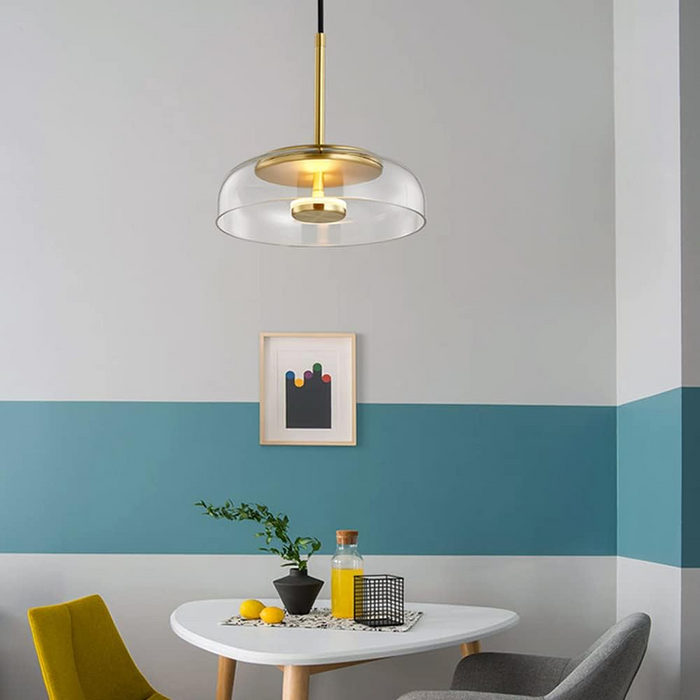 Nowoczesna Lampa Sufitowa LED z Regulowaną Długością – Elegancka Lampa do Salonu i Kuchni, Szklana Lampy Sufitowe 3
