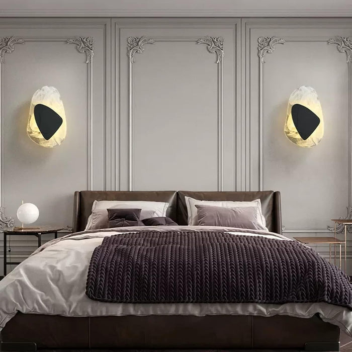 Nowoczesny Kinkiet LED Ścienny ze Szkła i Metalu – Minimalistyczna Lampa do Sypialni i Salonu 5
